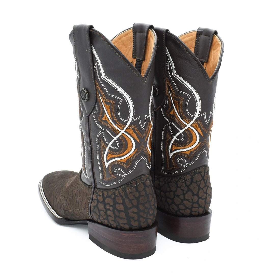 Bota Caballero Cuello de Toro Suela de Cuero Horma Bulldog