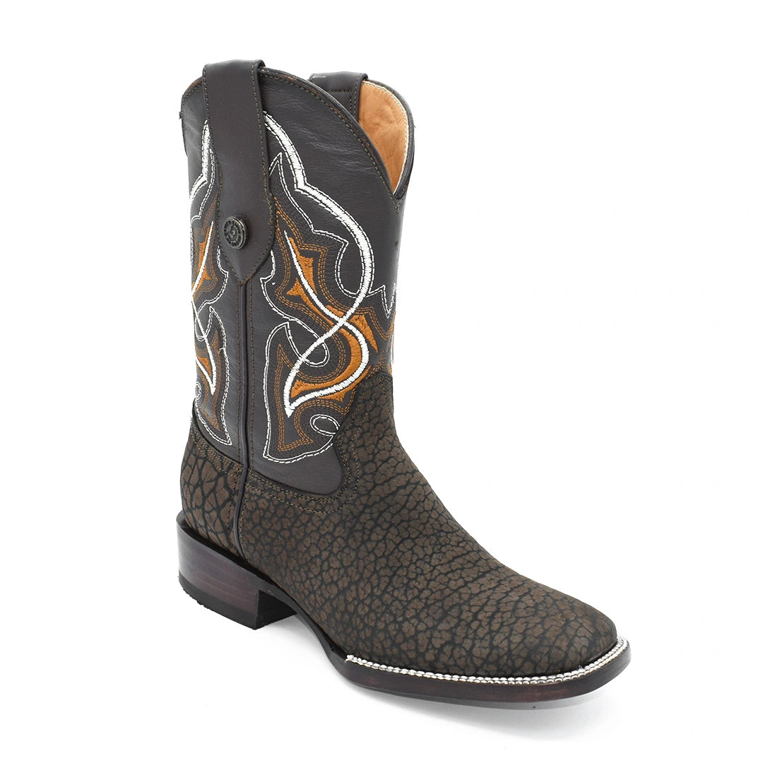 Bota Caballero Cuello de Toro Suela de Cuero Horma Bulldog