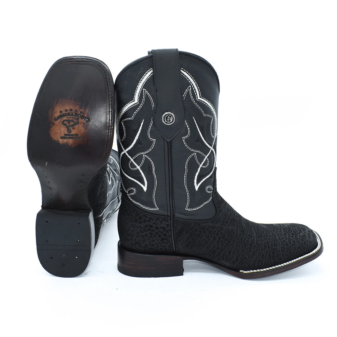 Bota Caballero Cuello de Toro Suela de Cuero Horma Bulldog