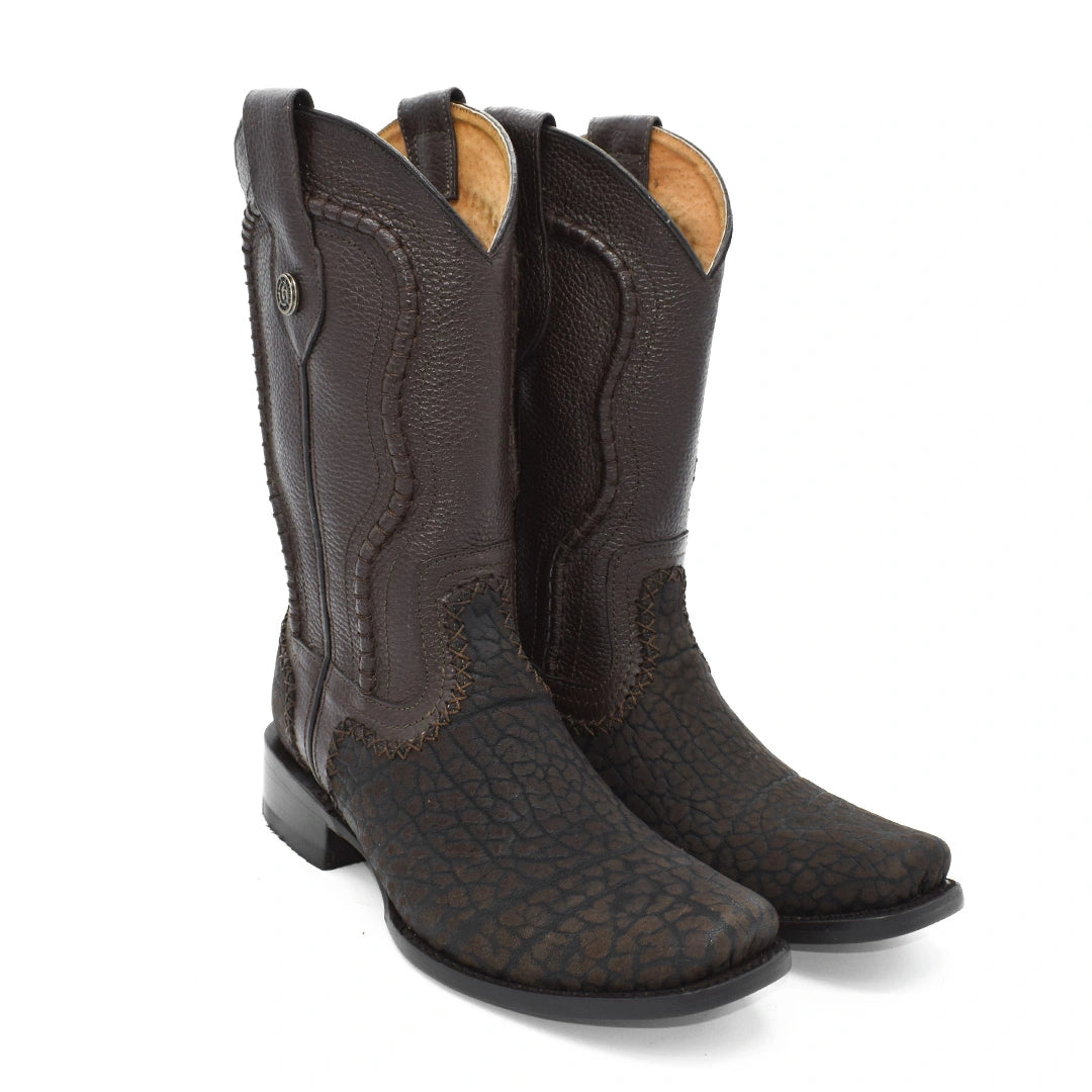 Bota Caballero Cuello Toro Suela de Cuero Horma Dubai Tejido