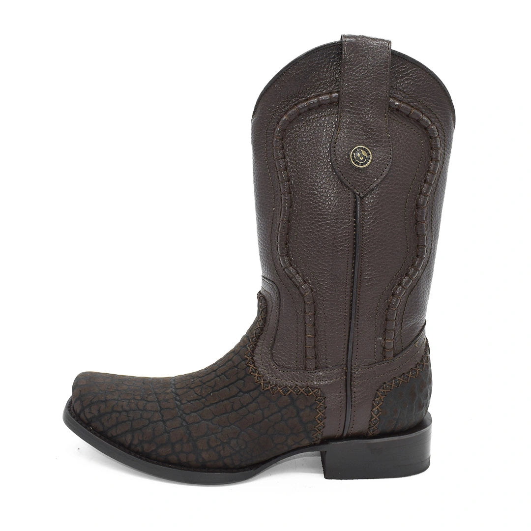 Bota Caballero Cuello Toro Suela de Cuero Horma Dubai Tejido