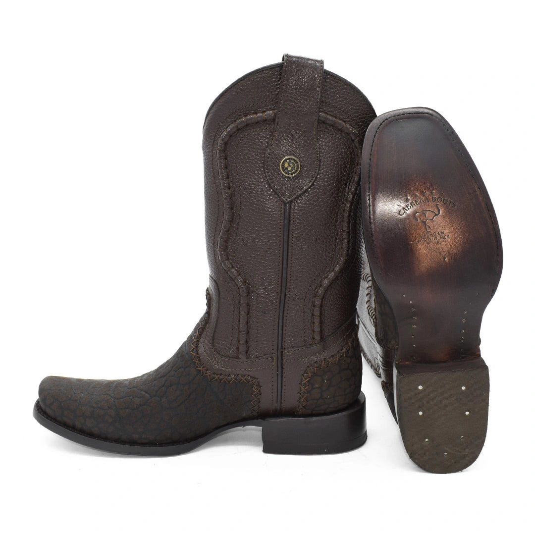 Bota Caballero Cuello Toro Suela de Cuero Horma Dubai Tejido