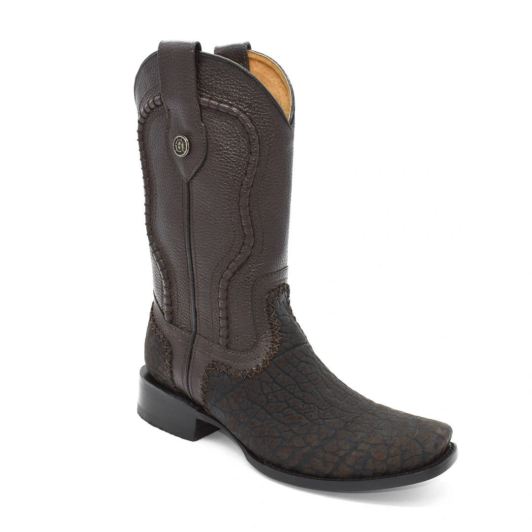 Bota Caballero Cuello Toro Suela de Cuero Horma Dubai Tejido