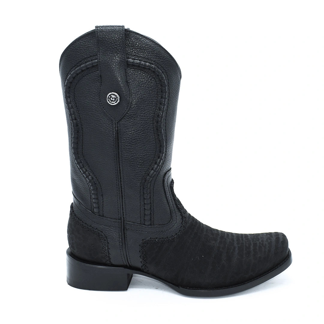Bota Caballero Cuello Toro Suela de Cuero Horma Dubai Tejido