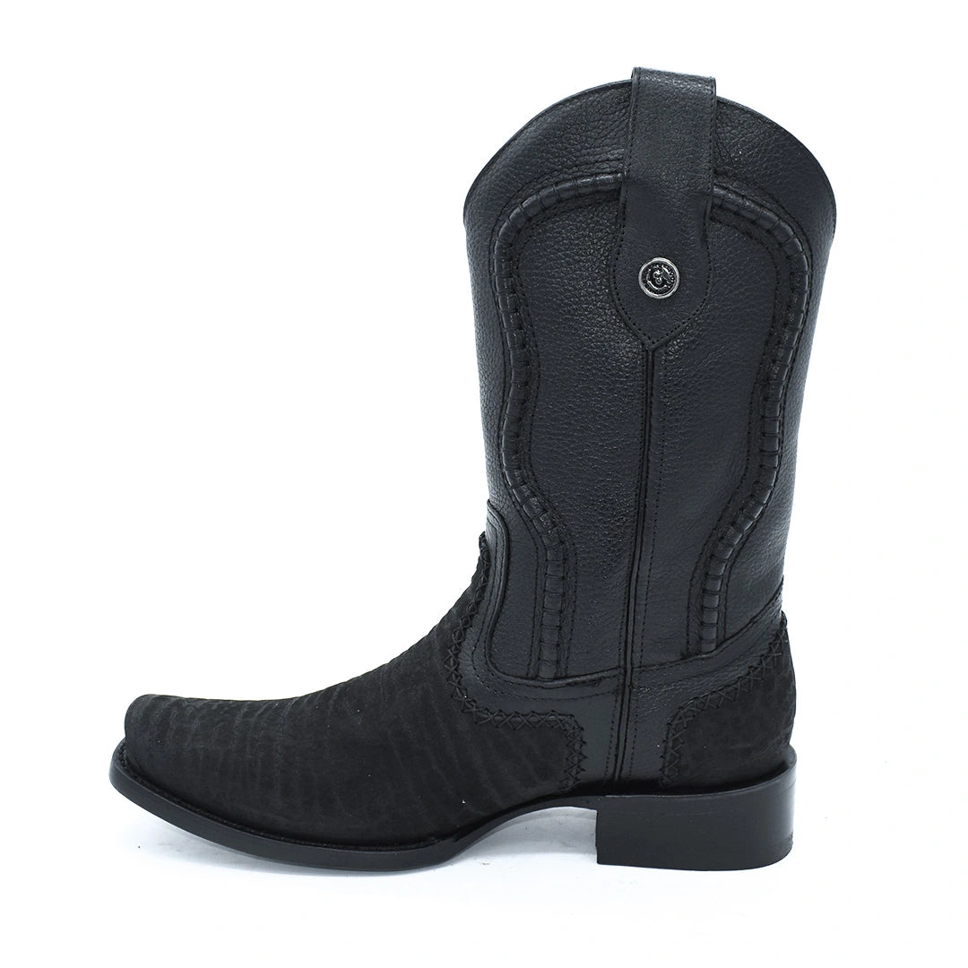 Bota Caballero Cuello Toro Suela de Cuero Horma Dubai Tejido
