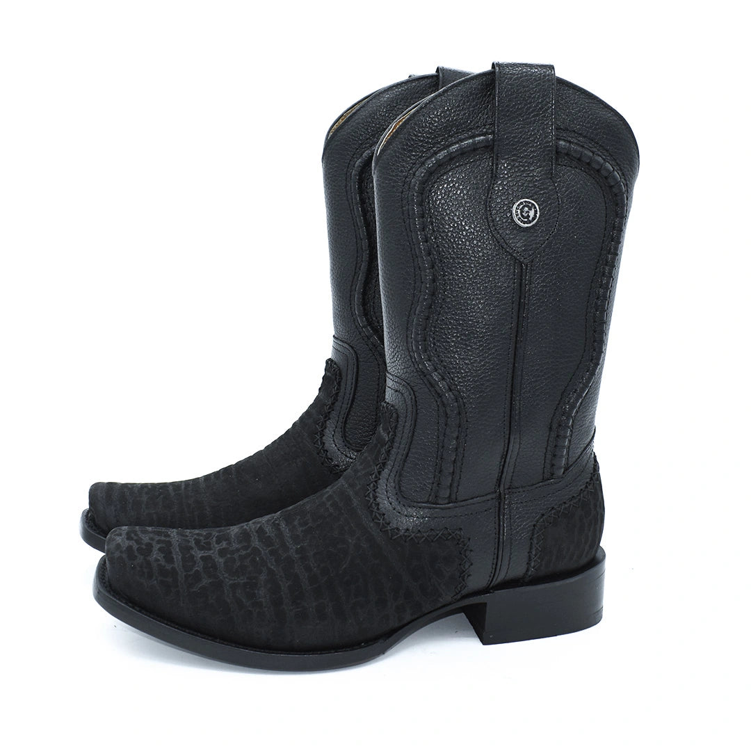 Bota Caballero Cuello Toro Suela de Cuero Horma Dubai Tejido