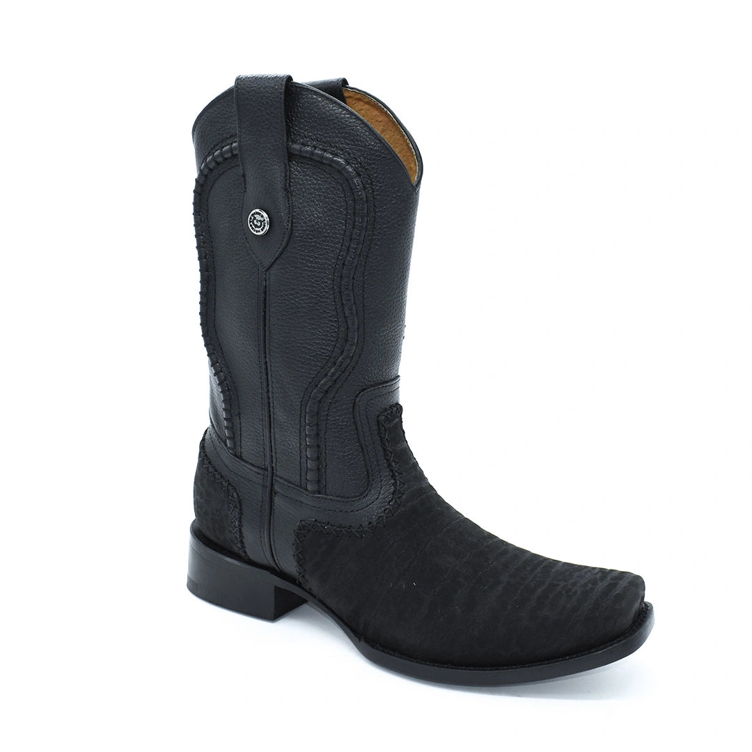 Bota Caballero Cuello Toro Suela de Cuero Horma Dubai Tejido