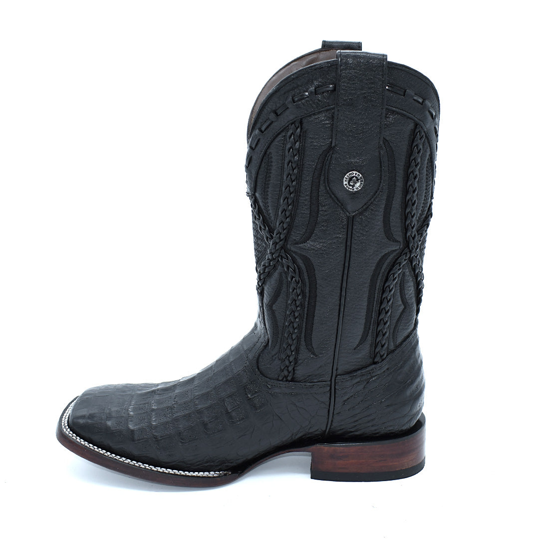 Bota Caballero Cocodrilo Horma Bulldog
